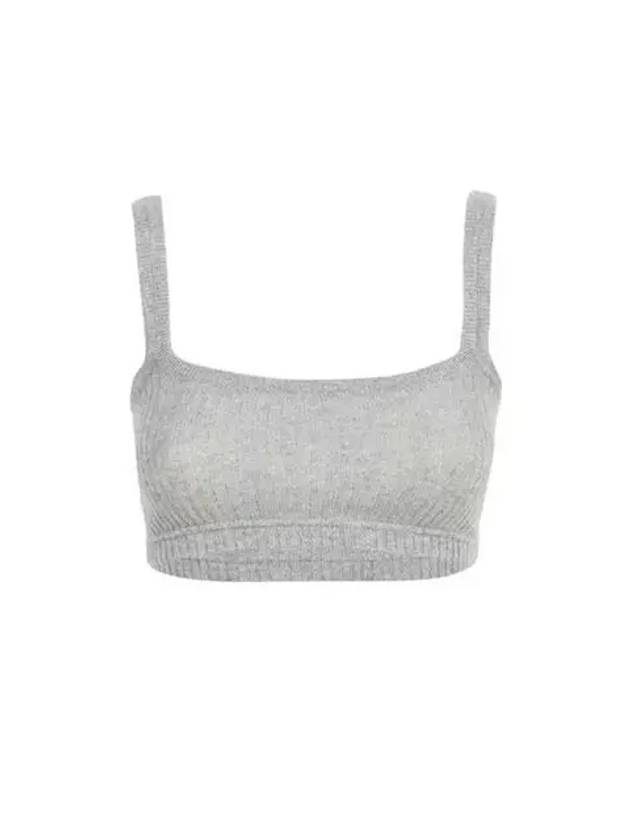 Cashmere Lip Bralette Light Gray - THOM BROWNE - BALAAN 2