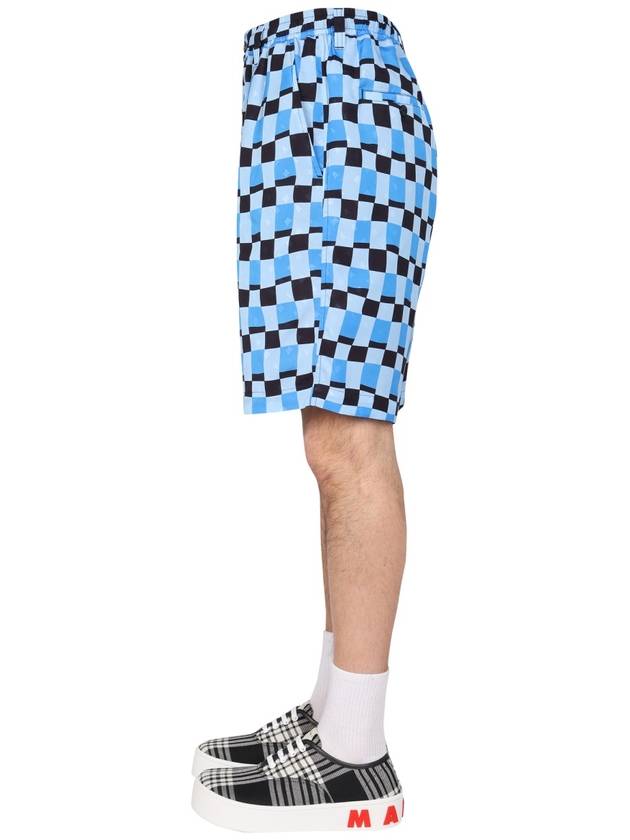 CHECK PRINT BERMUDA SHORTS - MARNI - BALAAN 3