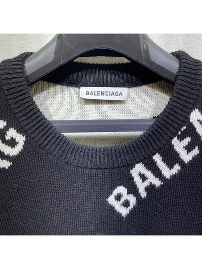 Men s new level multi logo over knit XS - BALENCIAGA - BALAAN 2