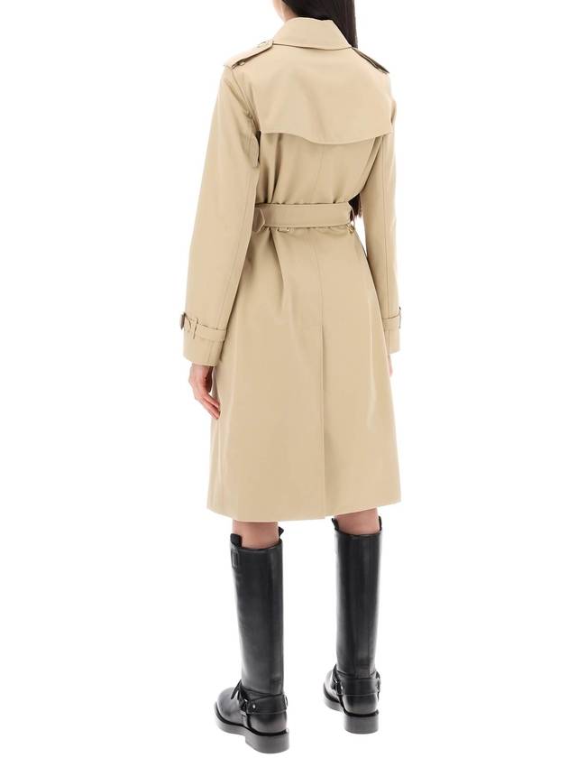 Kensington Heritage Cotton Trench Double Coat Beige - BURBERRY - BALAAN 5