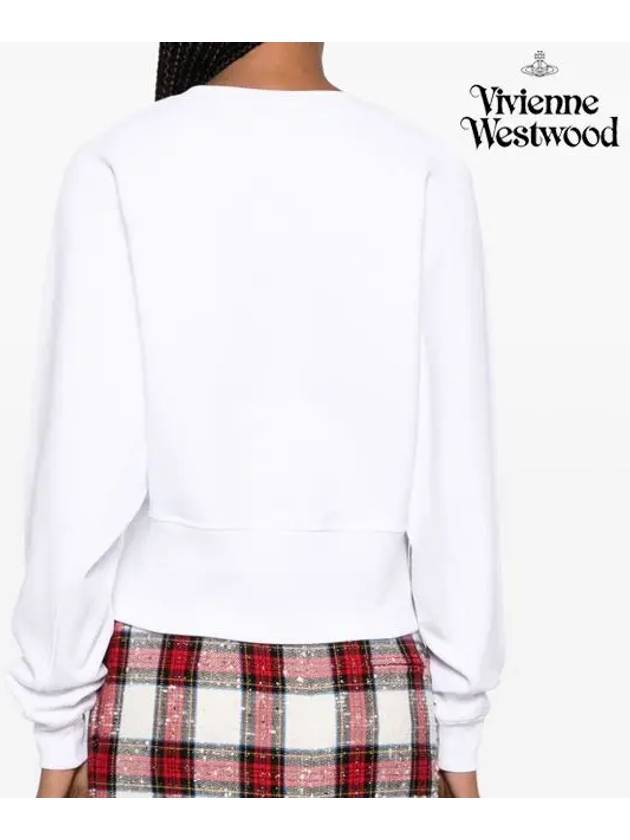 Athletic Cropped Sweatshirt White - VIVIENNE WESTWOOD - BALAAN 8