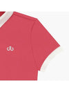 Dru Women's Eri color combination short sleeve t-shirt DF42ST05_PK - DRUH GOLF - BALAAN 4