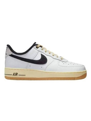 Air Force 1 07 LX Low Top Sneakers Black White - NIKE - BALAAN 1