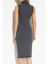 FF motif sleeveless midi dress blue - FENDI - BALAAN 3