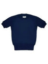 Signature Stitch Linen Knit Top Blue - MAISON MARGIELA - BALAAN 2