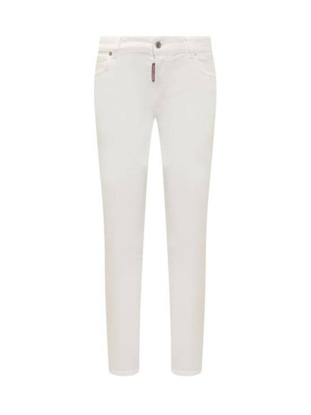 Denim Straight Pants S75LB0881S30806 100 WHITE - DSQUARED2 - BALAAN 1