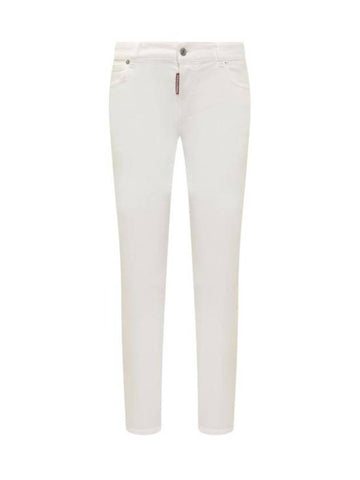 Denim Straight Pants S75LB0881S30806 100 WHITE - DSQUARED2 - BALAAN 1