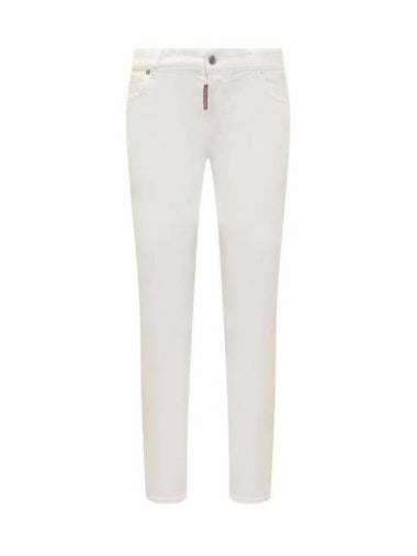 Denim Straight Pants S75LB0881S30806 100 WHITE - DSQUARED2 - BALAAN 1