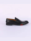 Web Stripe Loafers Black - GUCCI - BALAAN 3