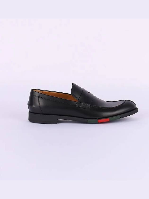 Web Stripe Loafers Black - GUCCI - BALAAN 3