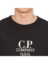 20/1 Jersey Boxy Logo Short Sleeve T-Shirt Black - CP COMPANY - BALAAN 6