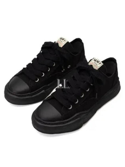 Peterson23 OG Sole Canvas Low Top Sneakers Black - MIHARA YASUHIRO - BALAAN 2