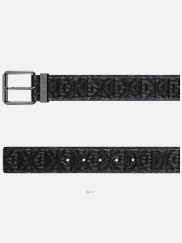 CD Diamond Leather Belt Black - DIOR - BALAAN 3