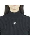 Reedition Turtle Neck Black - COURREGES - BALAAN 8