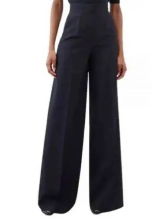 Cervo Welt Pocket Wool Wide Pants Black - MAX MARA - BALAAN 2