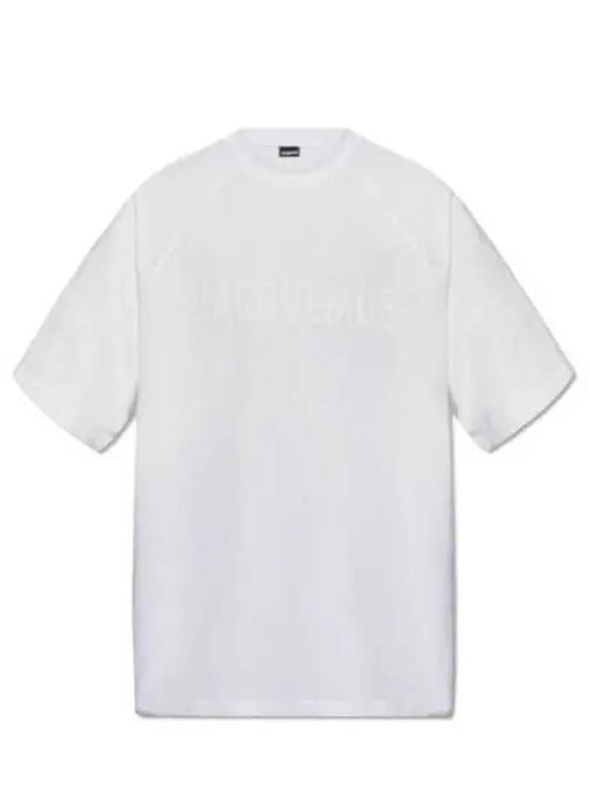 Le Typo Cotton Short Sleeve T-shirt White - JACQUEMUS - BALAAN 2