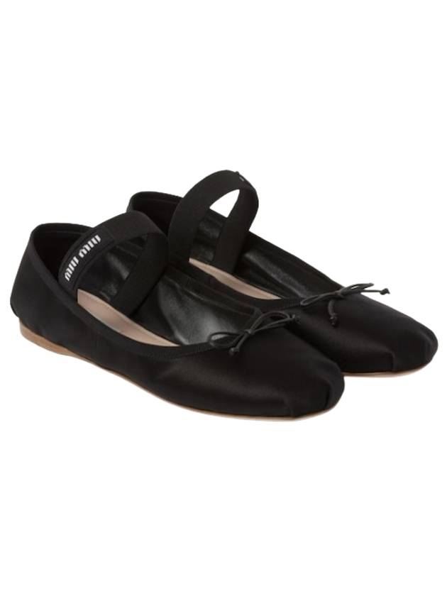 Satin Ballerinas Black - MIU MIU - BALAAN 2