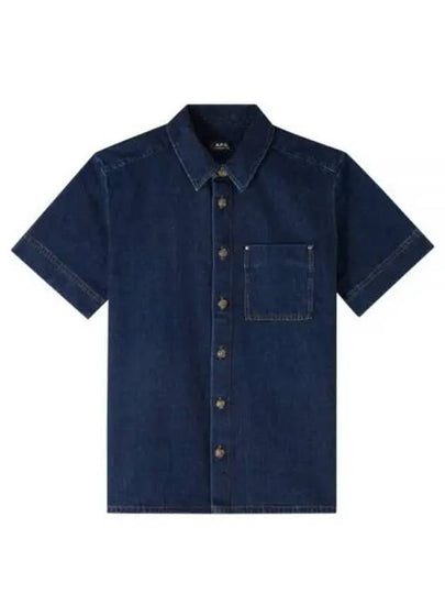 Gil Short Sleeve Shirt Stonewashed Indigo - A.P.C. - BALAAN 2