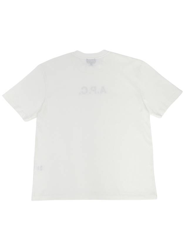 Moran Openwork Short Sleeve T-Shirt White - A.P.C. - BALAAN 3