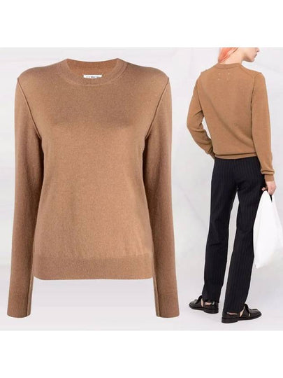 Back Stitch Cashmere Knit Top Almond - MAISON MARGIELA - BALAAN 2