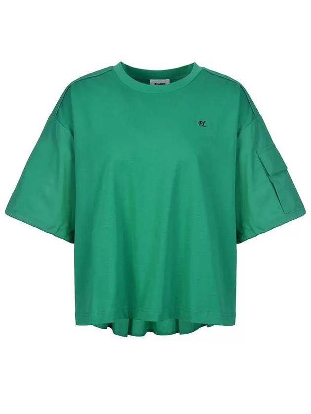 Volume sleeve blouse t-shirt MW3AE112 - P_LABEL - BALAAN 3