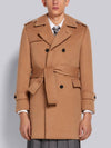 Double Breasted Trench Coat Camel - THOM BROWNE - BALAAN 3