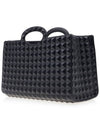 Men's Le Troisi?me Studded Tote Bag Black - VALENTINO - BALAAN.