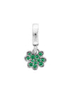 Four Leaf Clover Dangle Bracelet Charm Silver Green - PANDORA - BALAAN 1