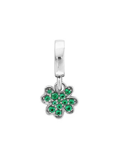 Four Leaf Clover Dangle Bracelet Charm Silver Green - PANDORA - BALAAN 1