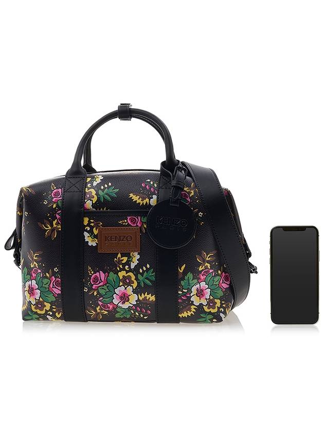 Pop Bouquet Tote Bag Black - KENZO - BALAAN 7