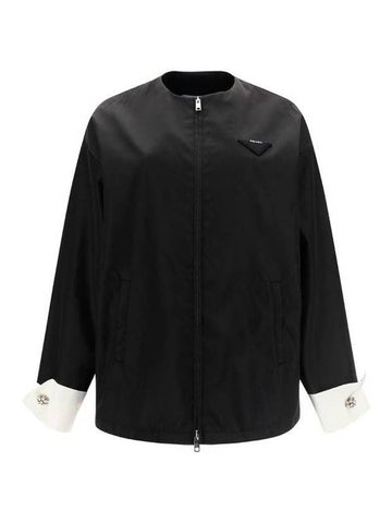 Re-Nylon Blouson Jacket Black - PRADA - BALAAN 1