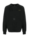 Embroidered Logo Long Sleeve Sweatshirt Black - PAUL SMITH - BALAAN 2