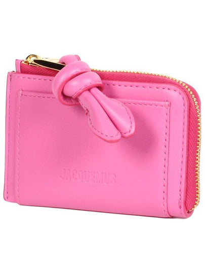 Le Porte Cartes Tourni Leather Card Wallet Pink - JACQUEMUS - BALAAN 2