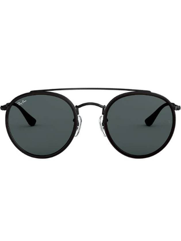 Eyewear Round Double Bridge Sunglasses Black - RAY-BAN - BALAAN 1