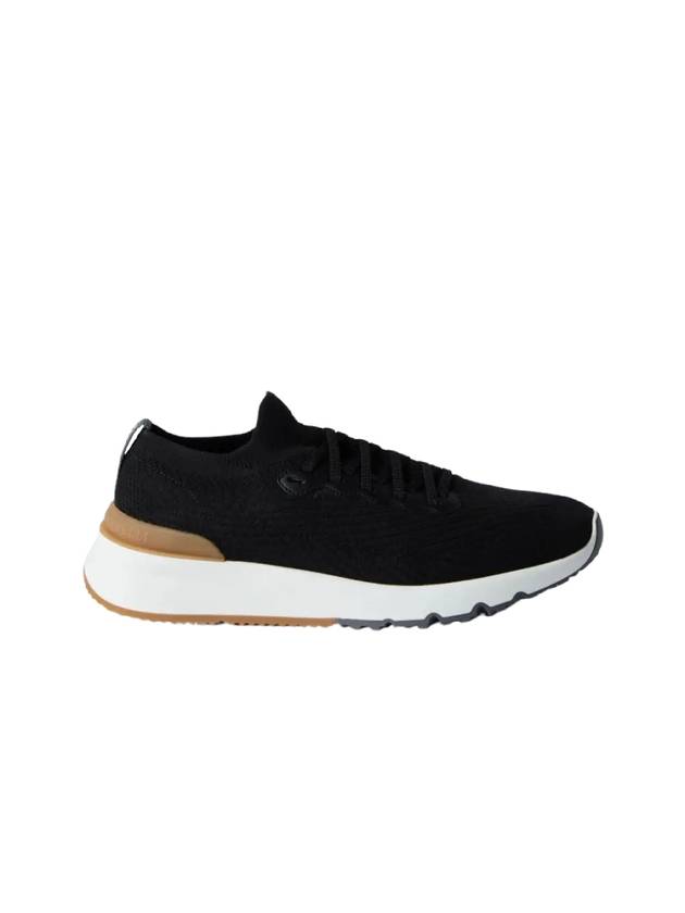 Knit Running Sneakers Black - BRUNELLO CUCINELLI - BALAAN 3