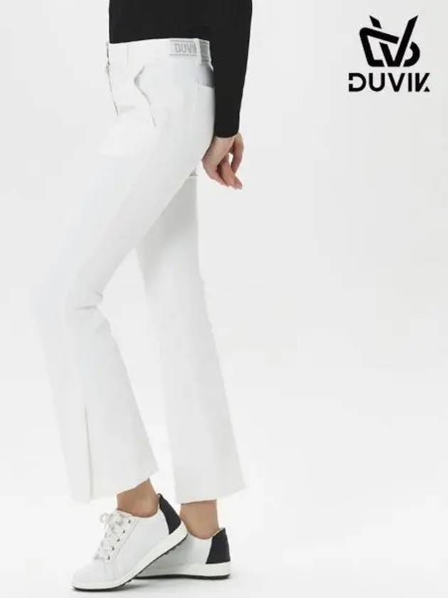 Women s side slit semi bootcut pants DE3WPT361DB - DUVIK - BALAAN 3