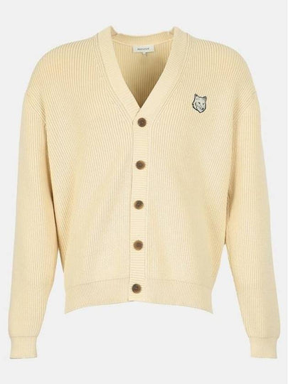 Bold Fox Head Cardigan Ivory - MAISON KITSUNE - BALAAN 2