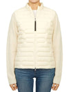 Women's Padded Down Cotton Zip-Up Jacket White - MONCLER - BALAAN 3