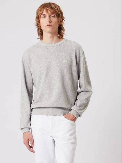 Mikis Embroidery Logo Sweatshirt Grey - ISABEL MARANT - BALAAN 2