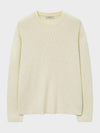 Luxe Cotton Basic Knit Top Ivory - NOIRER - BALAAN 3