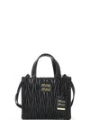 Matelasse Nappa Leather Tote Bag Black - MIU MIU - BALAAN 2