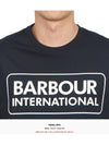 International Essential Large Logo Short Sleeve T-Shirt Navy - BARBOUR - BALAAN 6