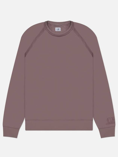 Light Fleece Logo Crew Neck Sweatshirt Purple - CP COMPANY - BALAAN 2