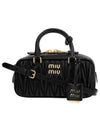 Arcadie Matelasse Nappa Leather Tote Bag Black - MIU MIU - BALAAN 5