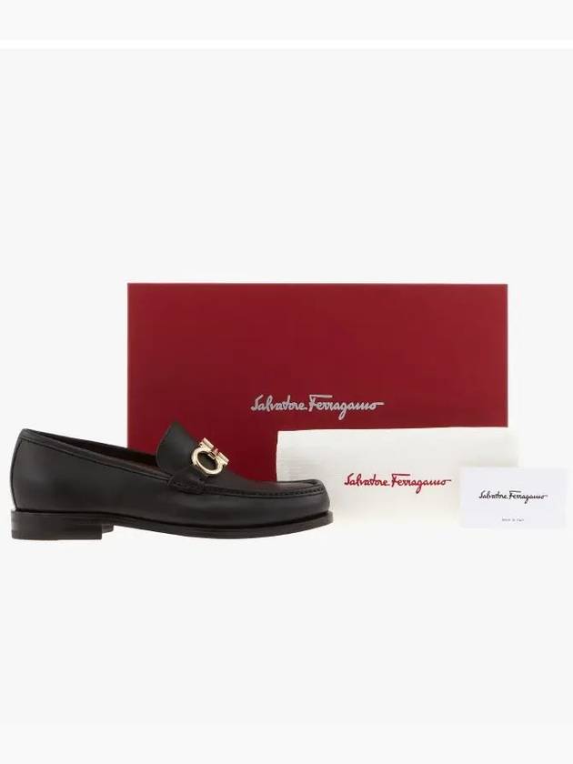 Rolo Gancini Loafers Black - SALVATORE FERRAGAMO - BALAAN 5