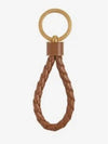 Intrecciato Lambskin Key Holder Brown - BOTTEGA VENETA - BALAAN 2