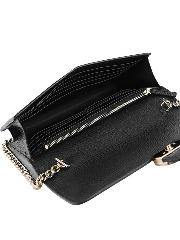 GG Interlocking Chain Strap Cross Bag Black - GUCCI - BALAAN 4