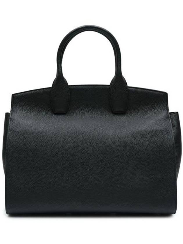 Studio Soft Tote Bag Black - SALVATORE FERRAGAMO - BALAAN 3