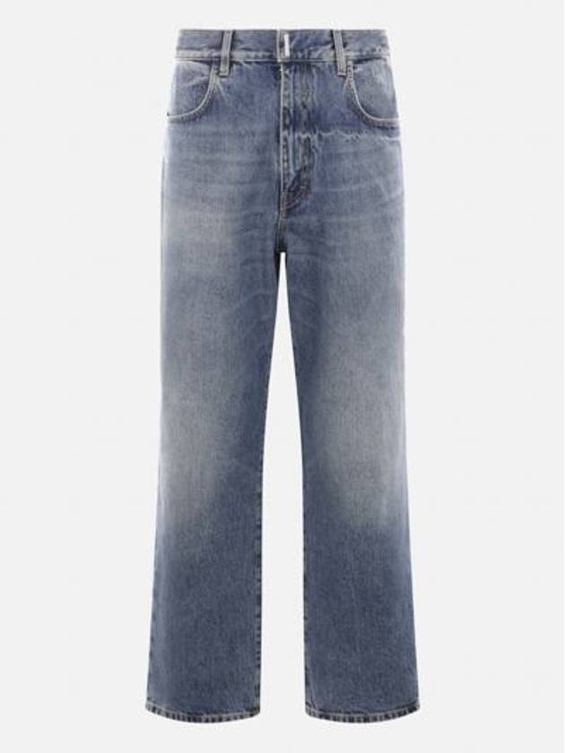 Denim Straight Pants BM51E35Y99 415 INDIGO BLUE - GIVENCHY - BALAAN 2