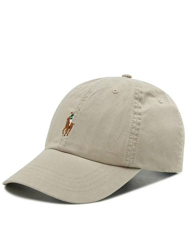 Pony Logo Classic Sport Ball Cap Beige - POLO RALPH LAUREN - BALAAN 2